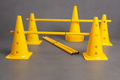 Adjustable Training Cones and Poles Set – Yellow Agility Equipment for